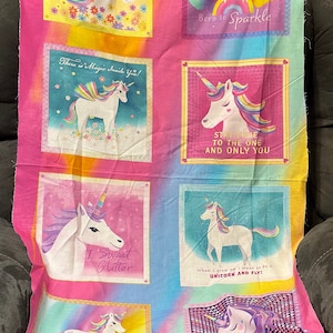Unicorn Love multicolor panel