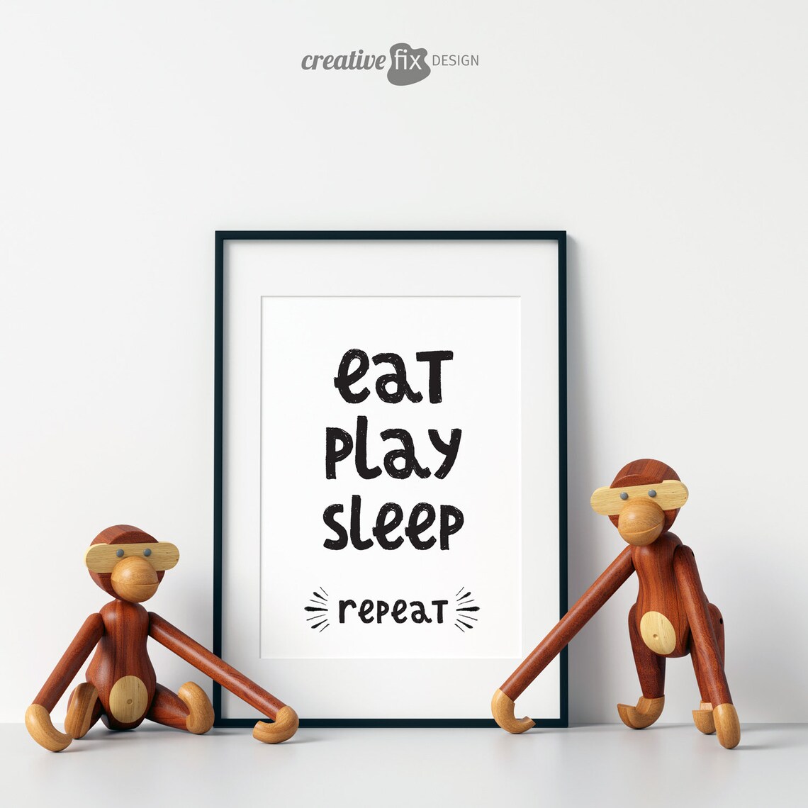 Eat Play Sleep Repeat Printable Nursery Art. Inspirational Etsy