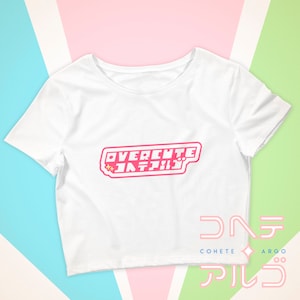 OVERCUTE [Crop Tee] Harajuku 90s Ulzzang K-Pop J-Fashion Kawaii Oshare Pastel Goth
