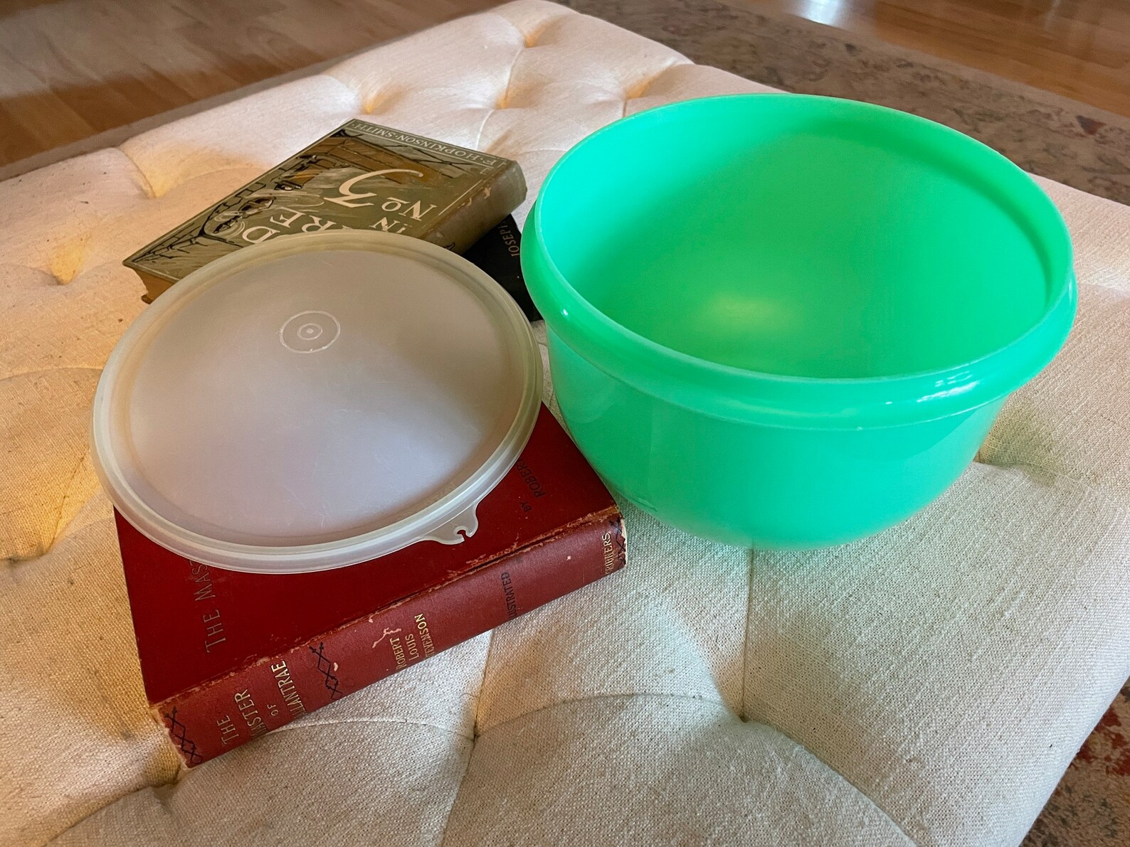 Vintage Jadeite Tupperware 1424 Crispit Bowl Container With Etsy