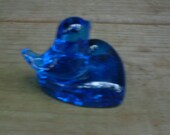 Bluebird of Happiness Heart Candle Holder Signed R. Trumbull 1989