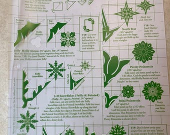 Christmas kirigami plastic template