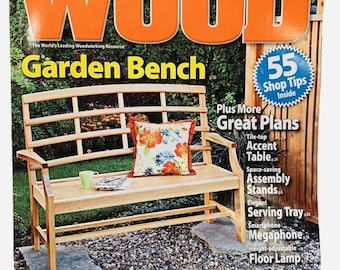 Frühere Ausgabe des Wood Magazine vom Mai 2014. Better Home & Garden Bench Table Lamp Plan Saw