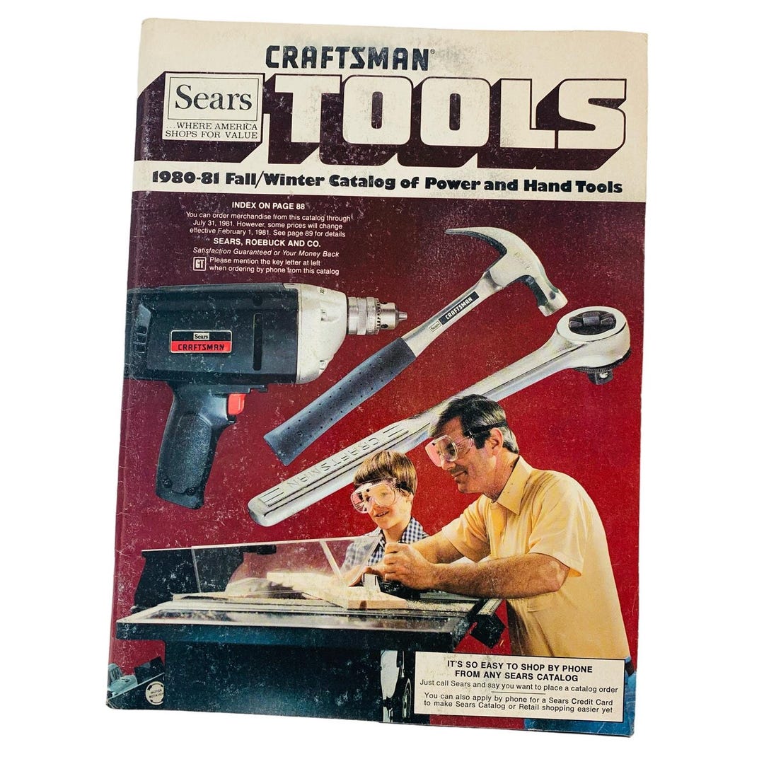 Sears Tool Catalog Vintage 198081 Flyer Mail Phone Order Directory