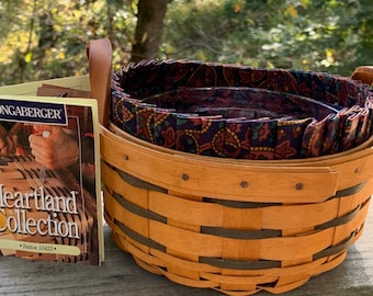 Longaberger Basket, Garbage Pail, Vintage Longaberger Basket, 1998