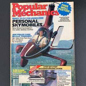 Popular Mechanics Magazine Science Magazine Gift For Him Technology Gift For Men Vintage Technology Newsletter Vintage Advertisement