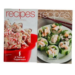 Libros de recetas Tupperware Aperitivos navideños Dulces Postres Guía de platos gourmet