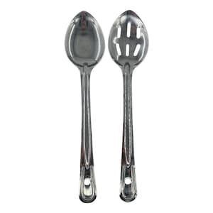 Large Serving Spoon Stainless Steel Spoon Slotted Serving Spoon Long Handle Spoon Restaurant Style Buffet Serving Spoon Hosting Utensil Tool