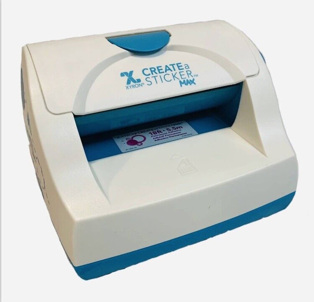 Xyron Create a Sticker Max Maker White Turquoise Stickers Etsy