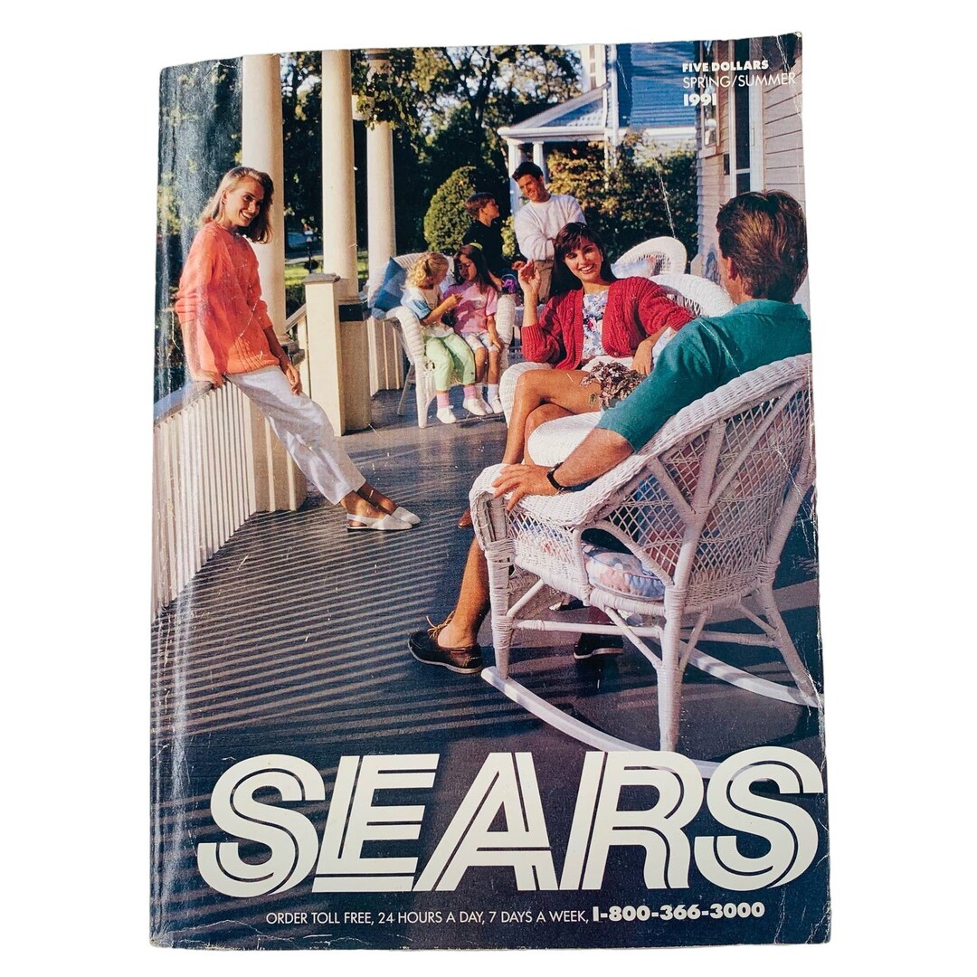 Sears Catalog 1991 Vintage Big Book Original Spring Summer Mail Order