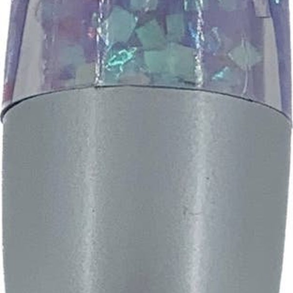 Vintage Glitter Lava Lamp In Box Night Light Wall Plug Small Switch Pink Silver