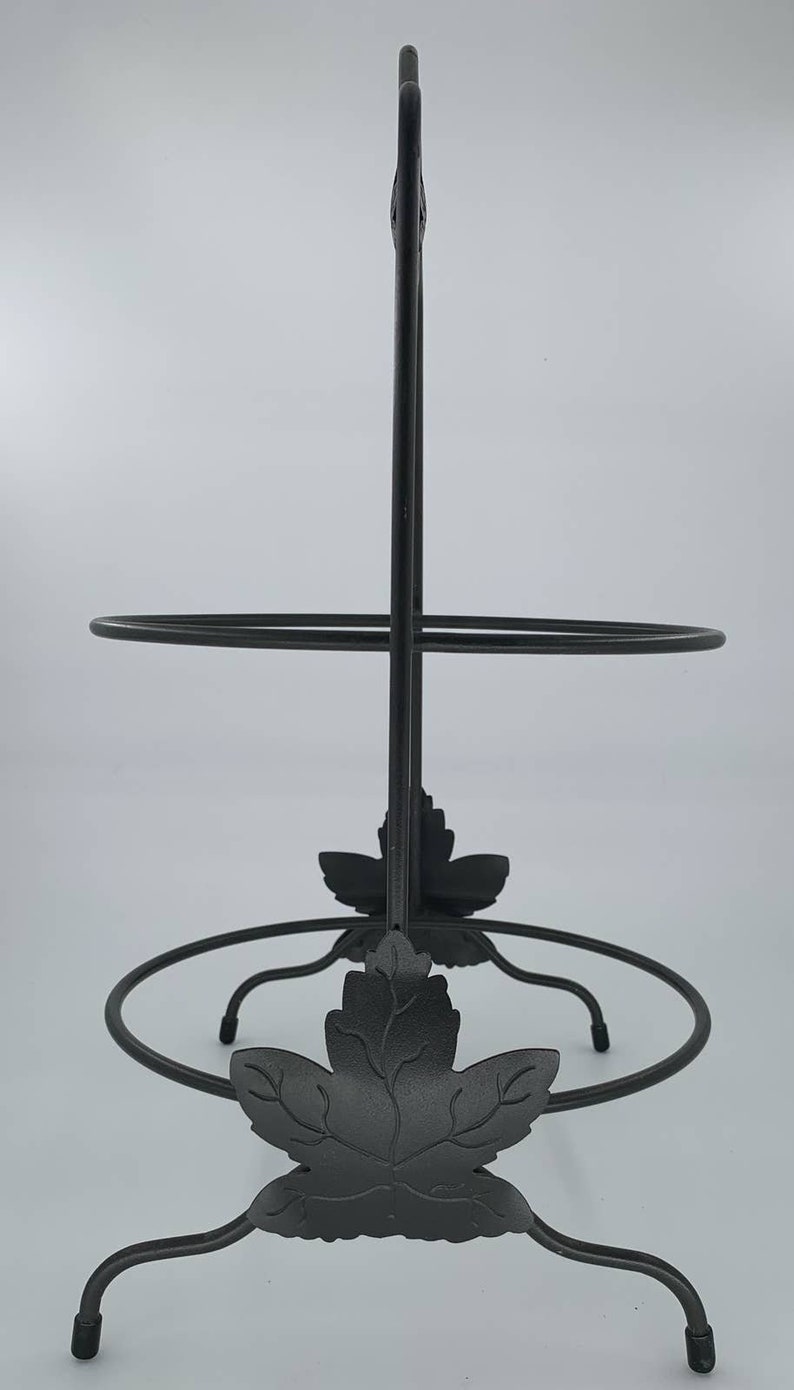 Longaberger Wrought Iron Plate Pie Rack Stand Holder 2 Tiers Etsy