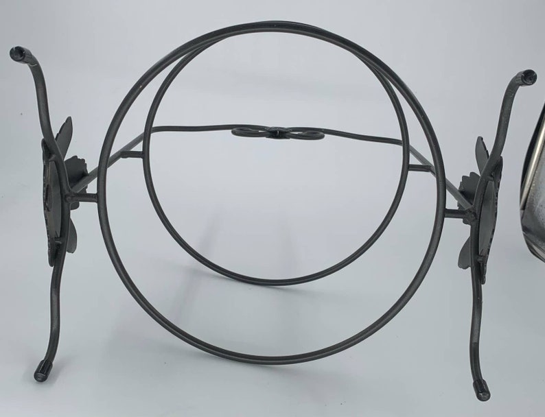 Longaberger Wrought Iron Plate Pie Rack Stand Holder 2 Tiers Etsy