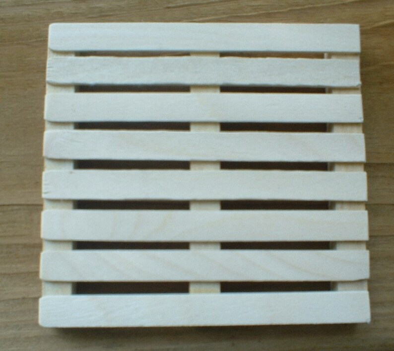 Natural Wood Pallet Coaster