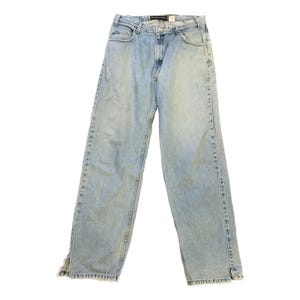 Vintage Levis Silvertab Jeans Mens W36 L34 Straight Relaxed Destroyed Light Wash