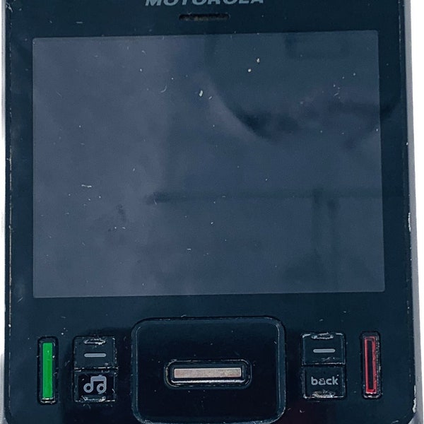 Motorola Hint QA30 Mobile Phone Slide Square No Sim Card Black Compact Imperfect