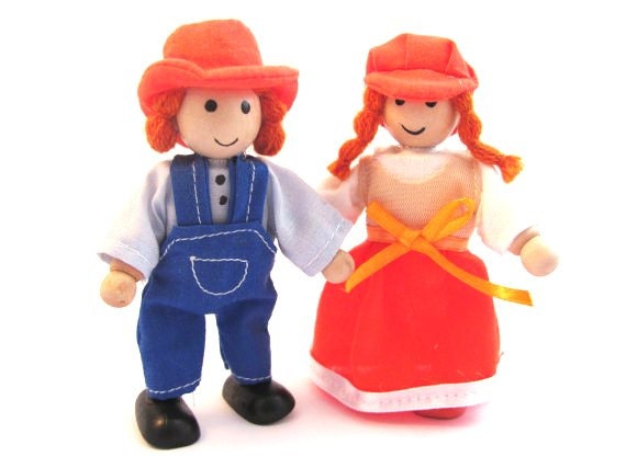 handmade wooden dolls