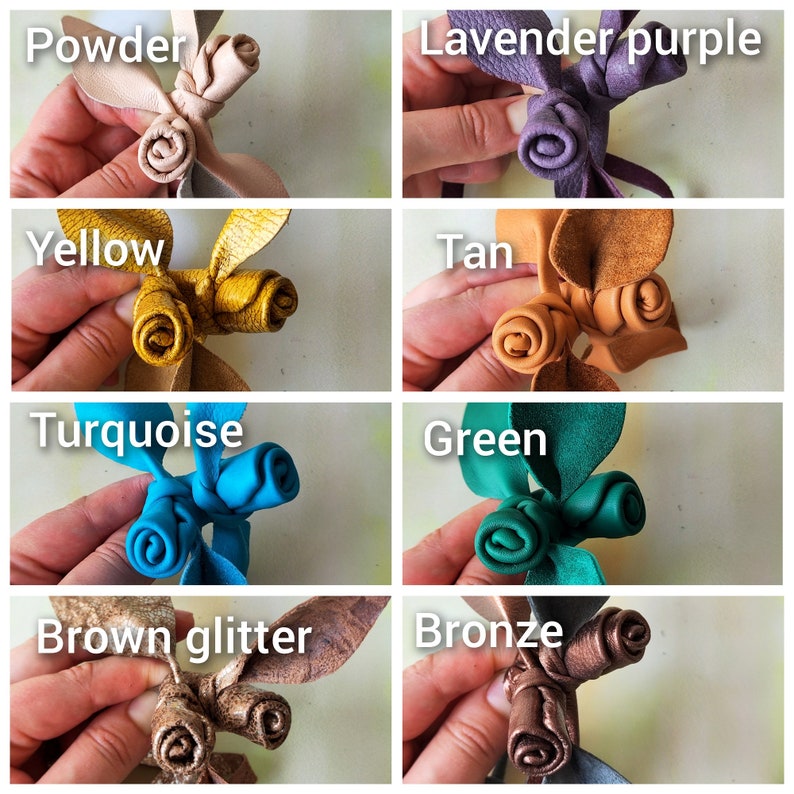 Genuine Leather Roses Bag Charm, Handbag Charm, Purse Charms Leather, Leather Flower Keychain with Roses, Leather Purse Charm, Unique Charm image 9