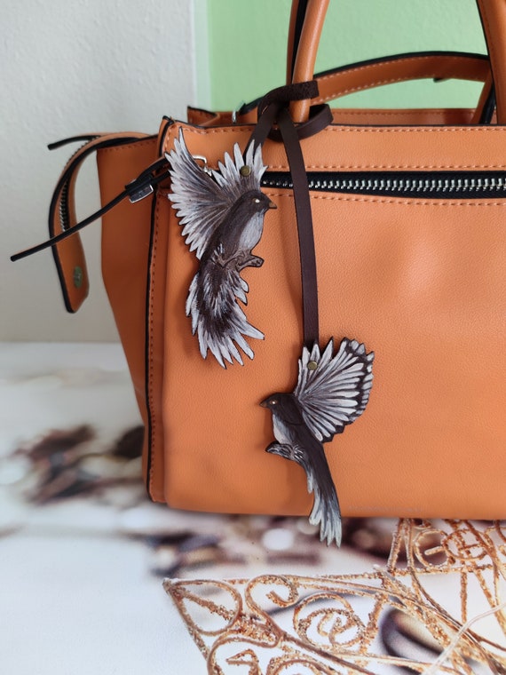 Leather purse charms sale