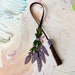 Lavender Leather Bag Charm, Leather Handbag Charm, Leathe Gifts Design for Special Occasion, Leather Flower Purse Charm, Purple Bag Charms