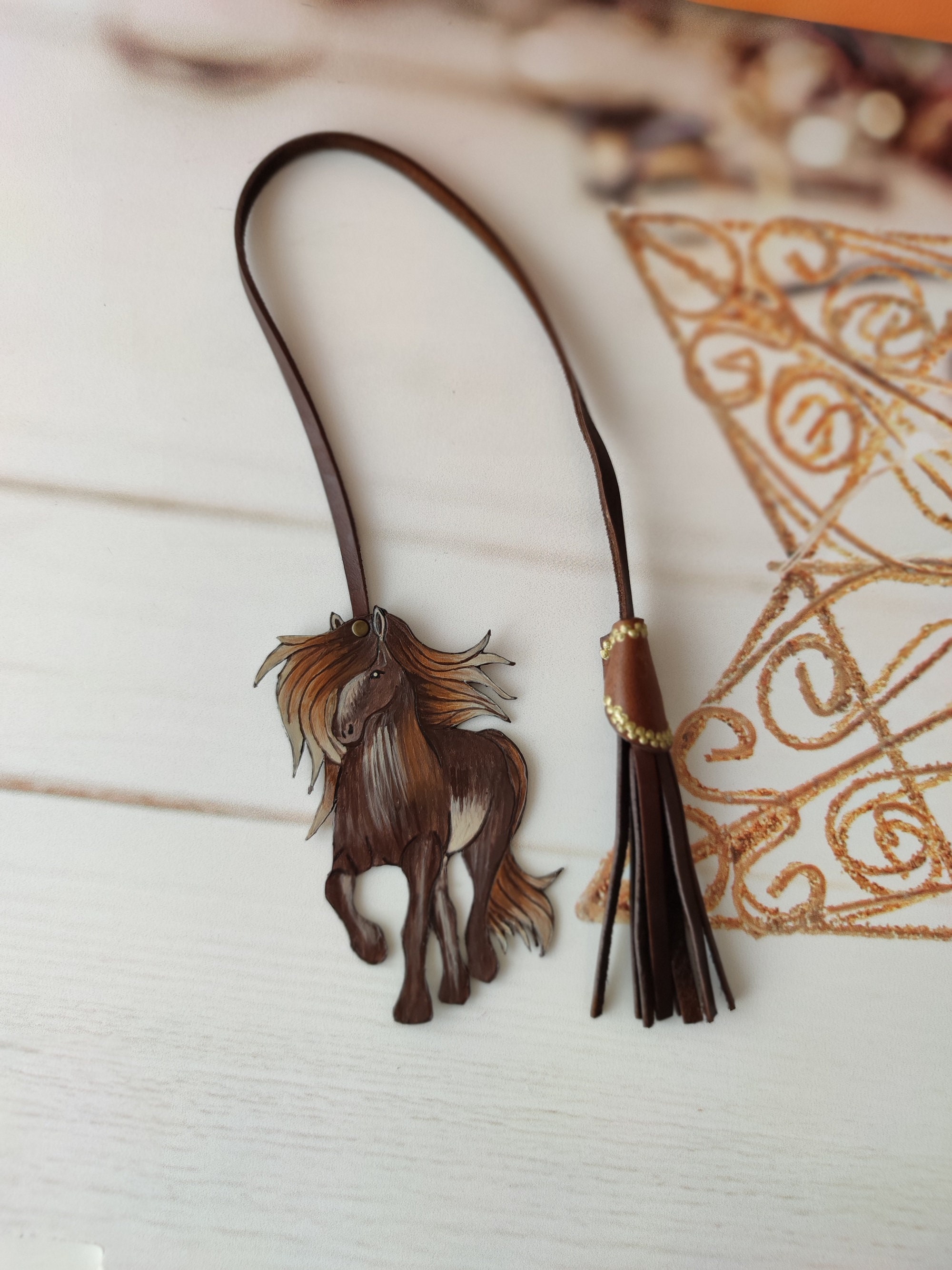 BestLeatherGifts Horse Leather Bag Charm