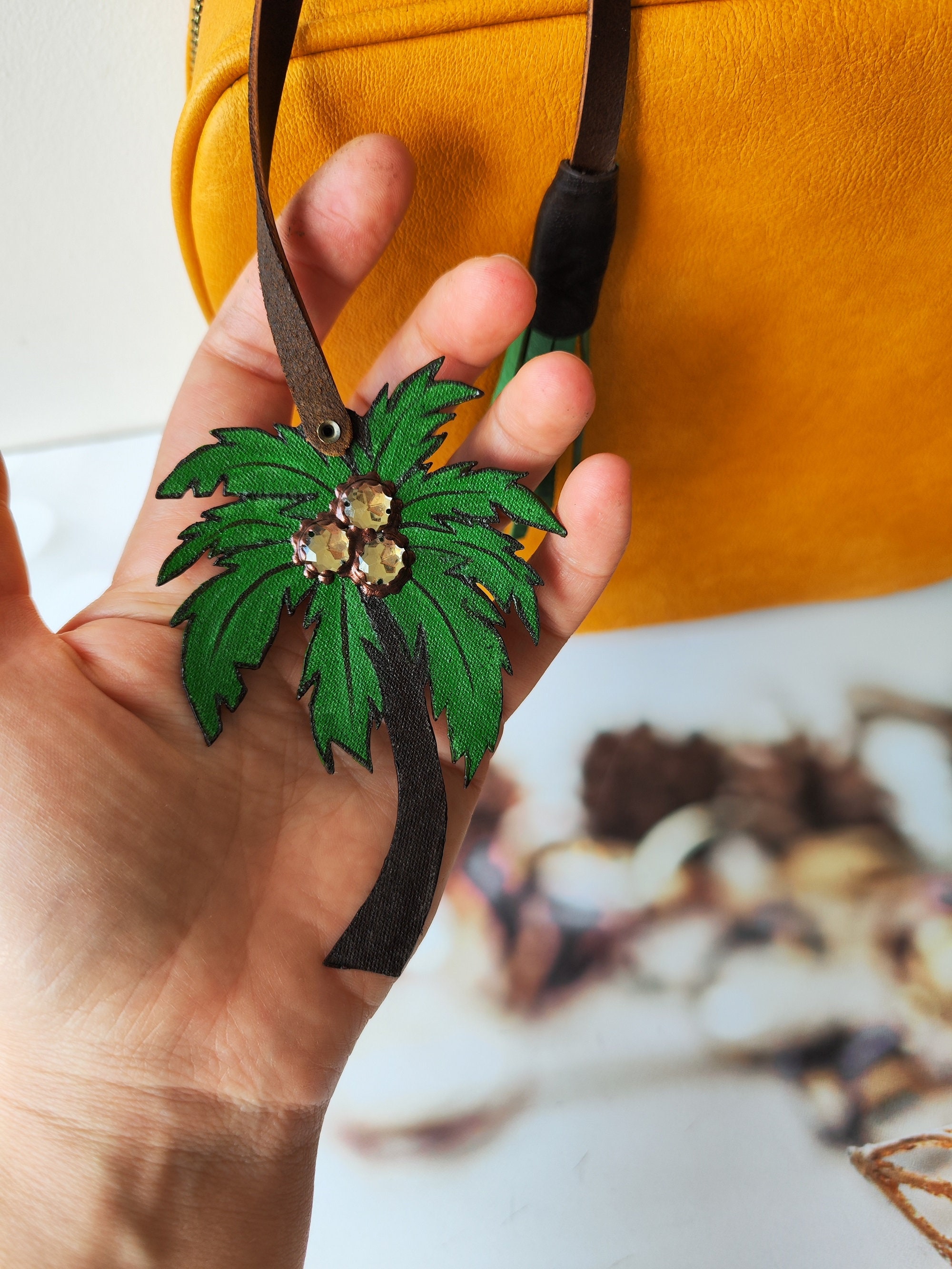 Pandora Charms California Antigua Palm W/Sign Charm In Sterling