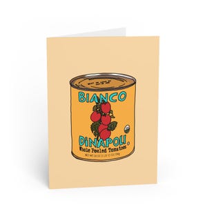 Bianco Dinapoli Tin Tomatoes Greeting Card Hand-Drawn Vintage Food Illustration