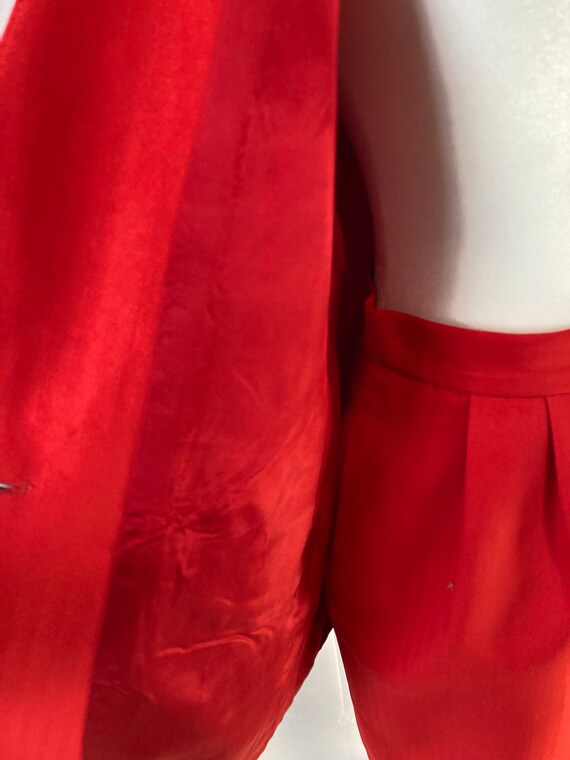 Oleg Cassini Women’s 2 piece Red Skirt Suit - image 7
