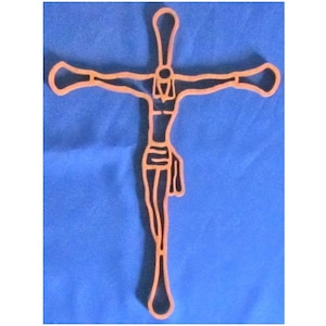 Christ On Cross - Hand Cut From Alder