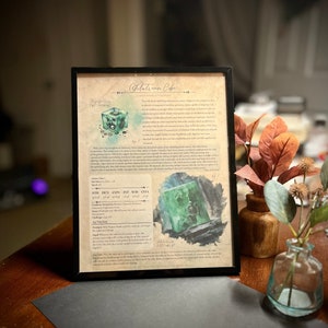 Stampa / “Cubo gelatinoso” / Stampa naturalistica con illustrazioni ad acquerello stampate su carta fine art / Adesivo abbinato disponibile!