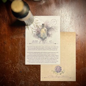 Potion | “bottle of Fey’rie Flies” | Hand-made Sensory Jar Styled in an ...