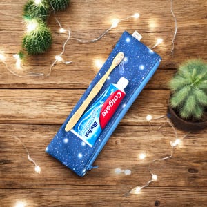 Étui de voyage pour brosse à dents, cadeau de voyage pour garçons, accessoires de voyage pour enfants, étui bleu pour brosse à dents, sac de voyage étanche pour enfants,