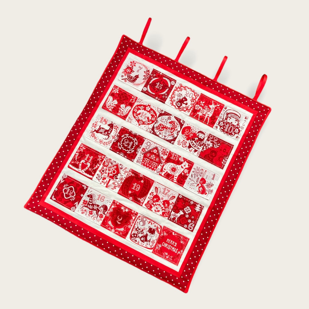 fill-your-own-advent-calendar-in-red-and-white-fabric-hanging-etsy