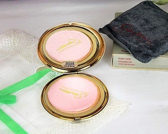 Vintage Stratton Compact/Vintage Silver Plated Compact/Vintage Powder Compact (Ref1992B