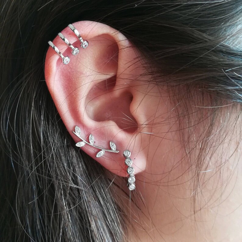 Single Ear Cuff Silver Ear Cuff Gold Ear Cuff Dainty Ear Etsy