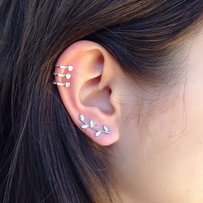 Single Ear Cuff Silver Ear Cuff Gold Ear Cuff Dainty Ear Etsy