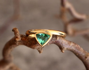 Goldring with tourmaline 18ct., tourmaline ring