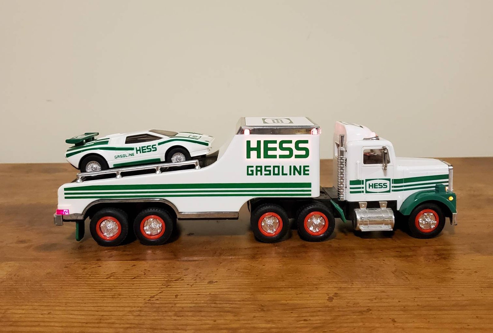 Vintage Hess Truck 1991 Hess Truck with Race Car Hess Gas Etsy
