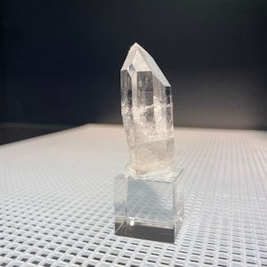 Lemurian seed blade of light collectible crystal | colombian Emerald Crystal quartz point | brilliant Crystal on cube |
