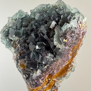 UK Fluorite from the Fairy Holes Pocket Pocket, Lady Annabella Mine, Eastgate, Wearale, County Durham double-sided
