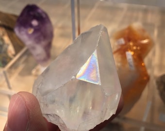 Aura de ángel de semilla lemuriana de cuarzo/aura de ópalo