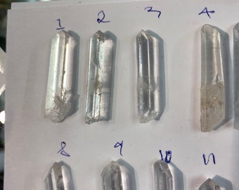 Point lemurian seed crystals | colombian quartz | lemurian seed quartz | emerald crystal | muzo colombia |