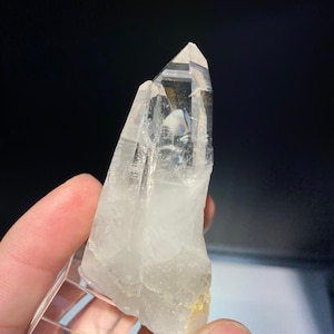 Lemurian seed blade of light collectible crystal | colombian Emerald Crystal quartz point | brilliant Crystal on cube |