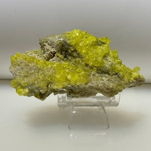 Sulphur (Bolivia) rare specimen / collectible sulfur specimen / unique decoration specimen | sulfur crystal matrix 128 grams
