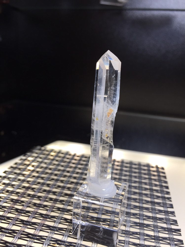 Lemurian seed | singing crystal | lemurian needle | crystal point |  blade of light | colombian emerald crystal | coded  (base not included)