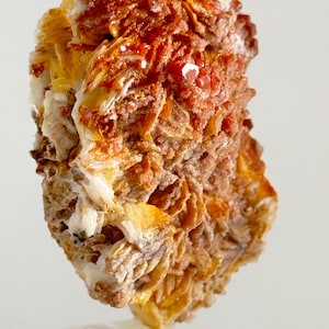 Natural Vanadinite with Barite Crystal paragenesis specimen Mineral/ Moro