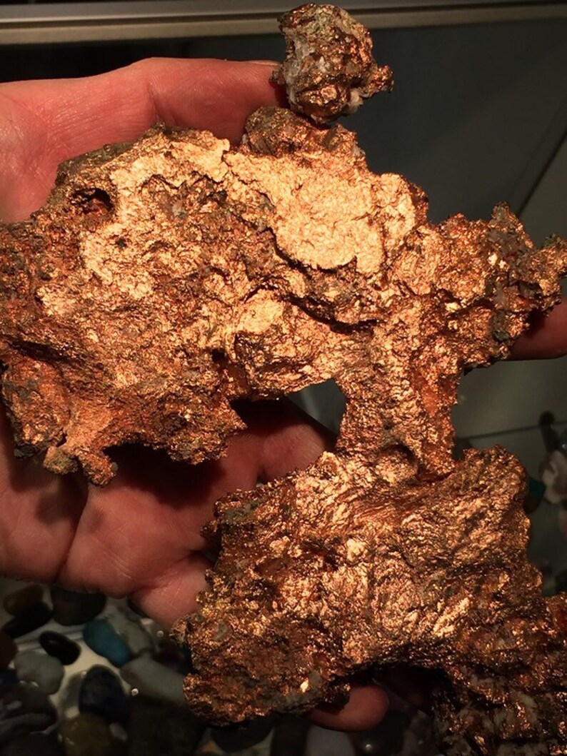 Gran ejemplar de cobre nativo / cobre en bruto / cobre de EE. UU. 2010 / ejemplar coleccionable de 1000 g imagen 7