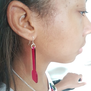 Ice cream spoon earrings - laser cut acrylic earrings