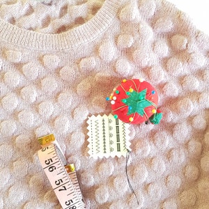 Machine Stitch Swatch Brooch - laser cut acrylic