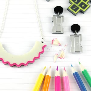 Pencil shaving necklace - Laser cut acrylic